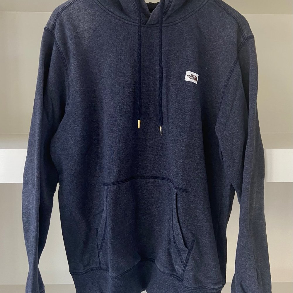 Charcoal Grey Men's NORTH FACE Hoodie Size Medium